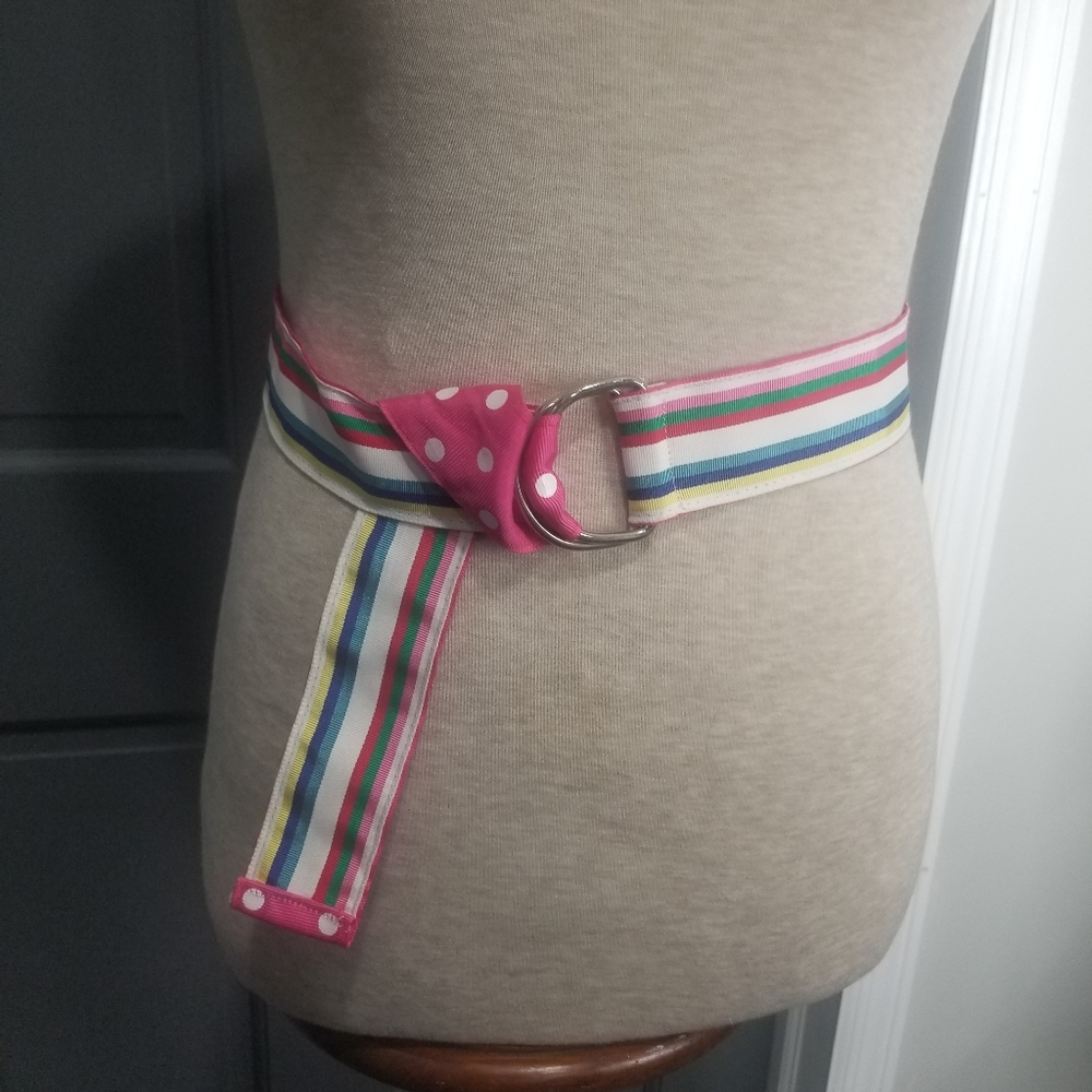 Colorful  Reversible Ribbon Belt - Picture 3 of 6